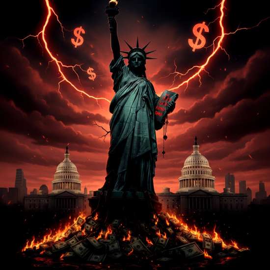 As sombras crescentes: Dívida americana, guerras por recursos e o fim do império antes de 2045